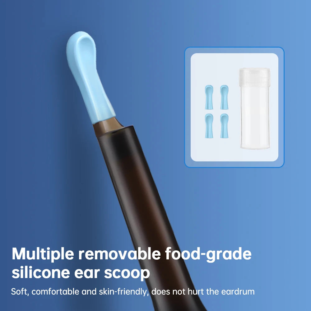 Wireless Ear Otoscope 3.0Mm Ultra-Thin Wifi Ear Scope Camera with Earwax Removal Tool Ear Cleaner for IOS Iphone Android