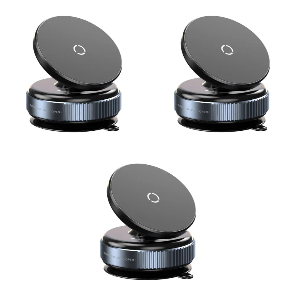 Magnetic Vacuum Adsorption Car Phone Mount Universal GPS Navigation Stand Car Mobile Phone Holder for Car Smooth Surfaces
