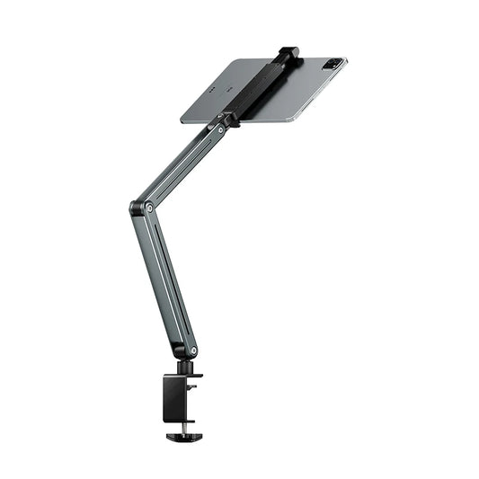 Foldable Flexible Tablet Holder 360° Rotation Bed/Desk Arm Mount Cantilever Lazy Mobile Phone Holder for 4.5-12.9 Inche Devices