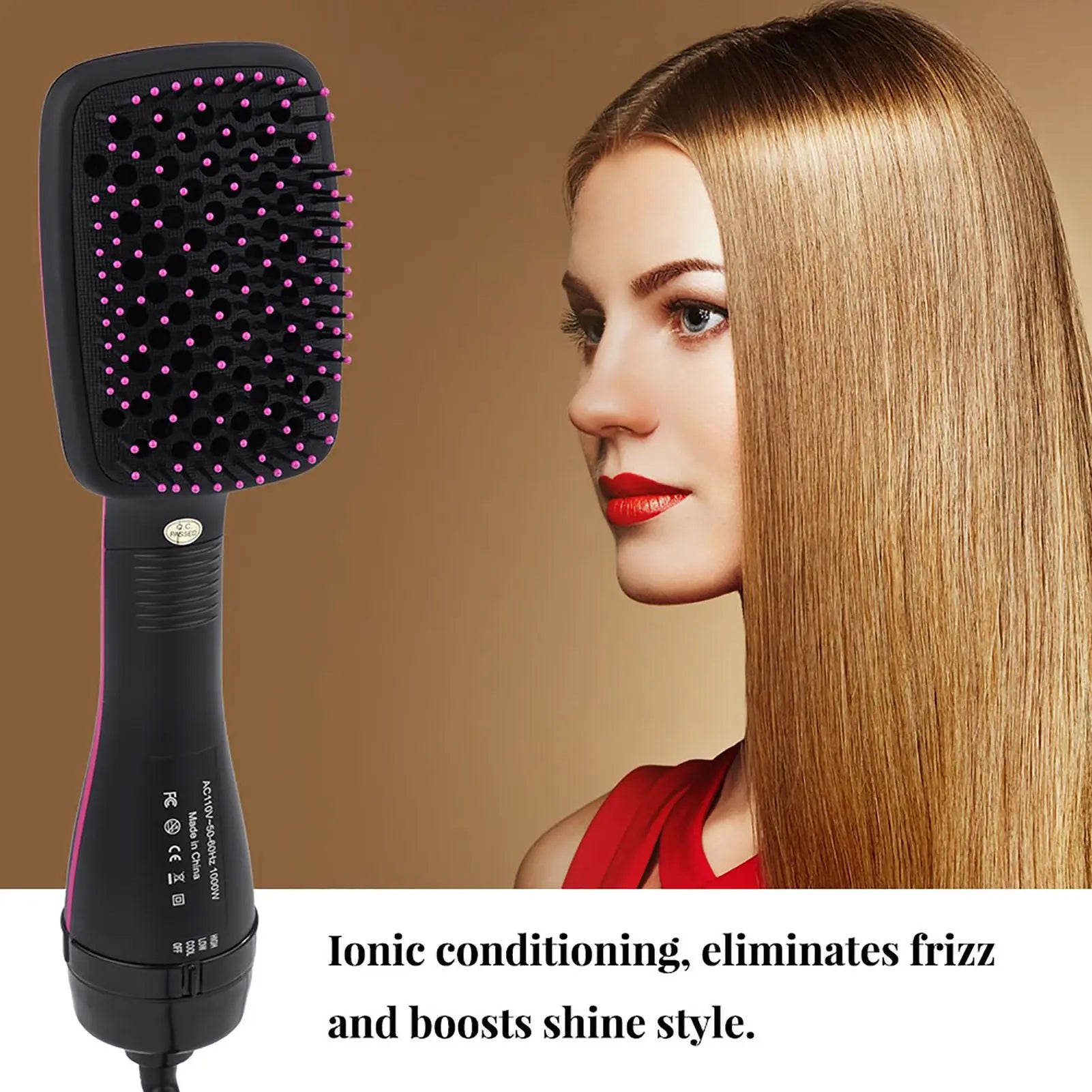 Hair Blow Dryer Hair Brush Dryer 2 in 1 Multifunctional Anion Hair Dryer Brush Comb Styler Hairdressing Tool Hair Beauty Tool