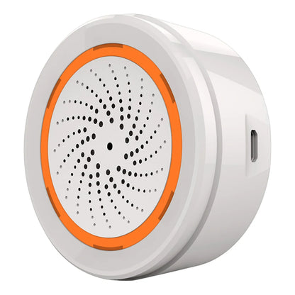 Tuya Zigbee USB Sound Light Sensor Smart Alarm Siren Offers 90Db Security Protection and Remote Control System