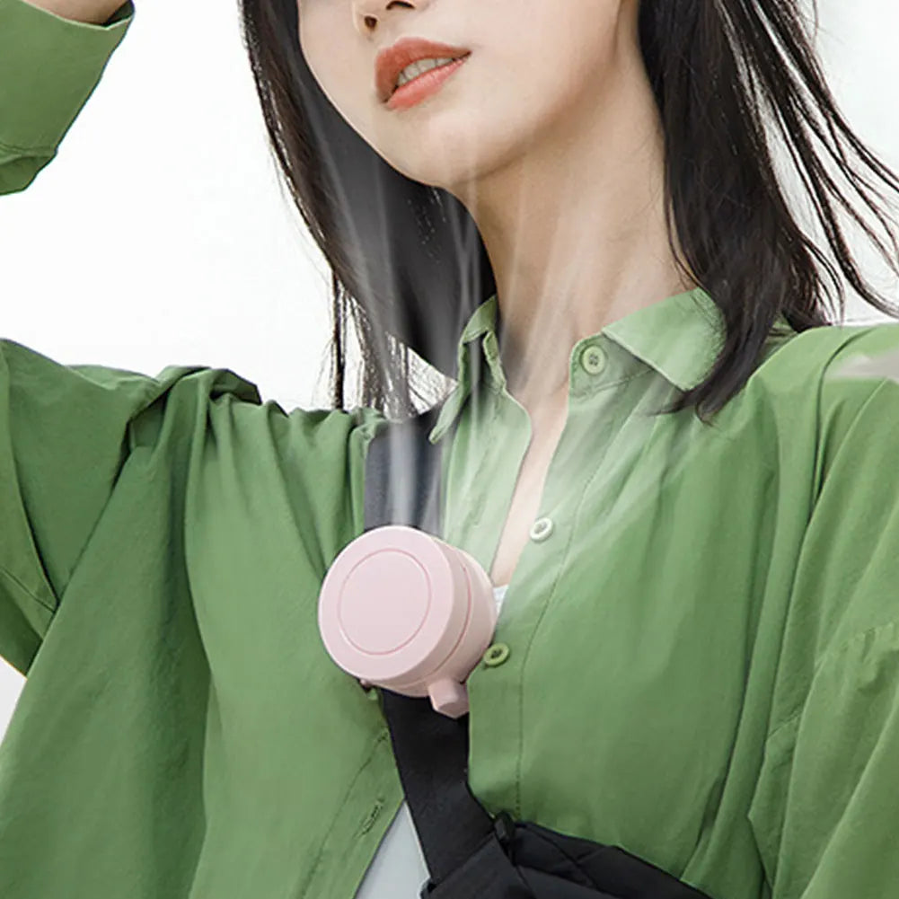 Mini Clip Fan 3 Speeds Body Fan 900Mah USB Charging Electric Air Cooling Fan for Outdoor Indoor Traveling