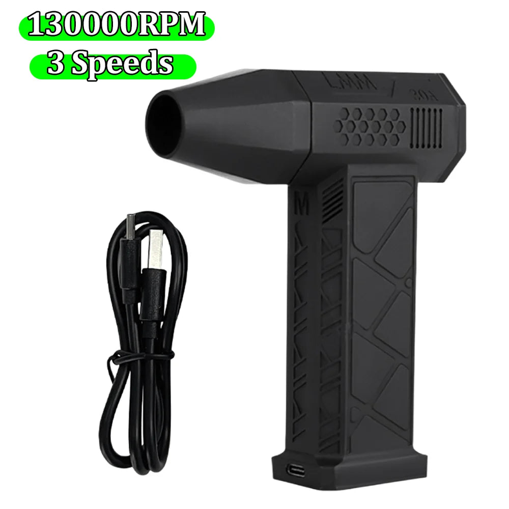 130000RPM Mini Turbo Jet Fan Car Dryer Brushless Motor Handheld Dust Blower Electric Air Snow Blower for Computer Keyboard