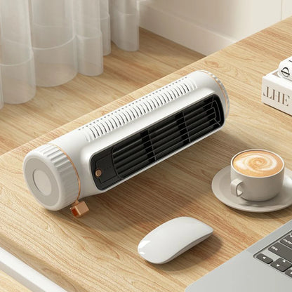 USB Rechargeable Desk Tower Fan 3 Speeds Summer Ventilation Fan Desktop Cooling Fan Portable Fan for Home Camping Fans