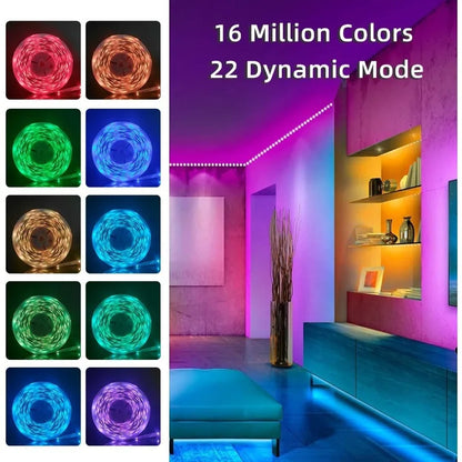 100FT Smart LED Strip Lights RGB Sync to Music with 40 Key Remote Controller LED Lights for Bedroom,Christmas Lights Decration (