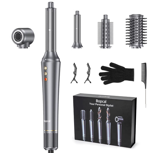 5 in 1 Hair Dryer Hot Air Comb Electric Hair Curling Iron 1200W High Speed Blower Multifunctional Styling Tools Hairdryer