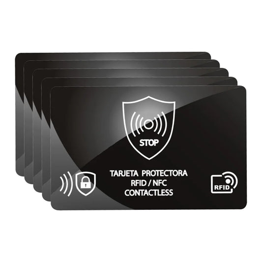 5Pcs NFC Debit Credit Card Passport Protector Entire Wallet Ultra Thin RFID Blocking Card One Card Protects for Men & Women