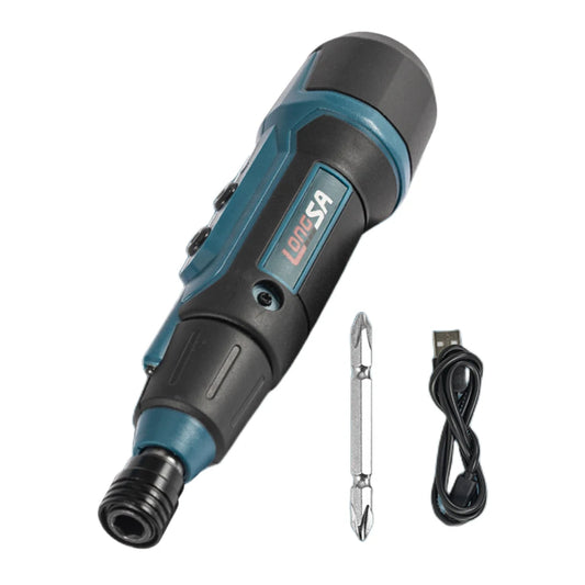 3.6V Electric Power Screwdriver Set USB Rechargeable Small Electrician Screwdriver 200Rpm/Min 2Nm Flashlight Lighting Power Tool