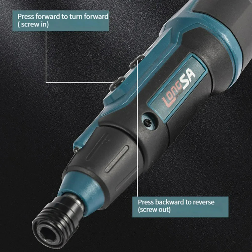 3.6V Electric Power Screwdriver Set USB Rechargeable Small Electrician Screwdriver 200Rpm/Min 2Nm Flashlight Lighting Power Tool