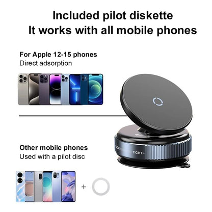 For Magsafe Magnetic Vacuum Car Phone Holder 360° Rotation Intelligent Car Mount Car Magnetic Holder for Iphone/Samsung/Xiaomi