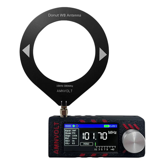 Upgraded SI4732 DSP Radio LSB USB AM FM FM/AM Radio Headphone Amplifier Bandwidth/Brightness Adjust 1.9In IPS Screen Mini Radio