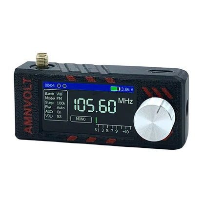 Upgraded SI4732 DSP Radio LSB USB AM FM FM/AM Radio Headphone Amplifier Bandwidth/Brightness Adjust 1.9In IPS Screen Mini Radio