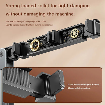Foldable Flexible Tablet Holder 360° Rotation Bed/Desk Arm Mount Cantilever Lazy Mobile Phone Holder for 4.5-12.9 Inche Devices