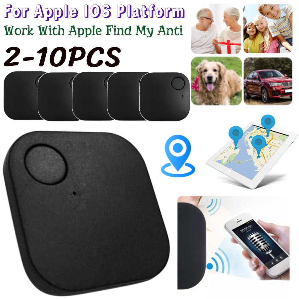 2-10PCS Mini Tracking Device Bluetooth-Compatible Work with Apple Find My anti Luggage Tracker Tag Pet Key Child Finder for IOS