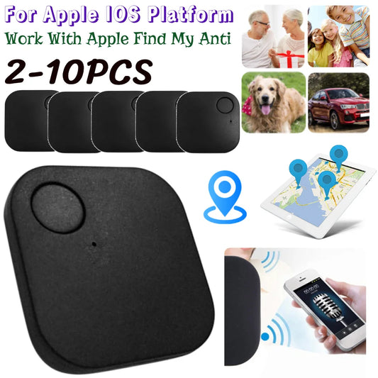 2-10PCS Mini Tracking Device Bluetooth-Compatible Work with Apple Find My anti Luggage Tracker Tag Pet Key Child Finder for IOS