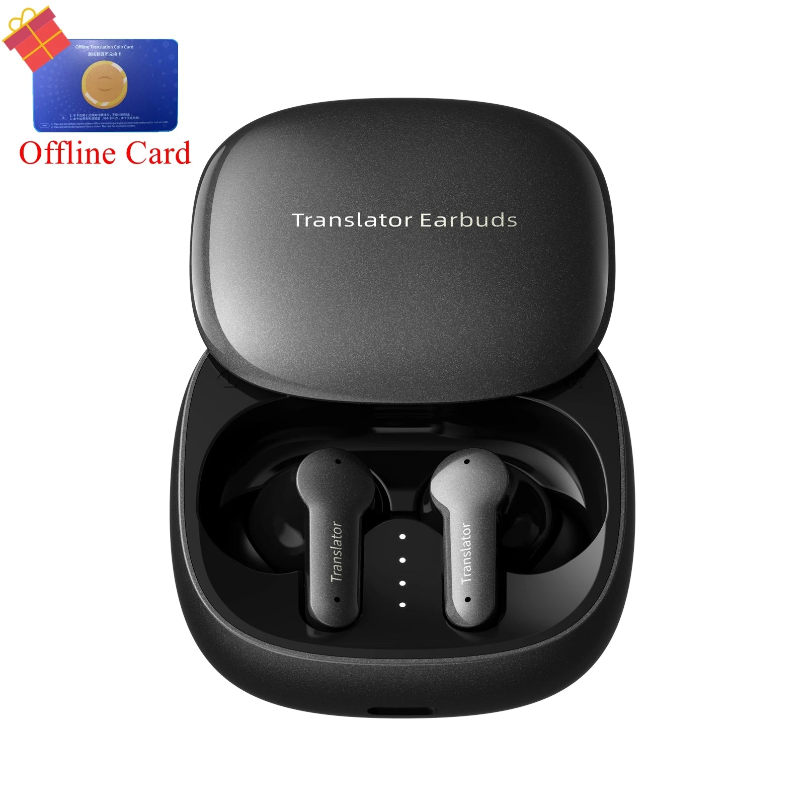 Wooask-M3 Translator Earbuds, Instant Two-Way Voice Translation Earphones, 98% Accuracy ,No WIFI Need, for Travel Business