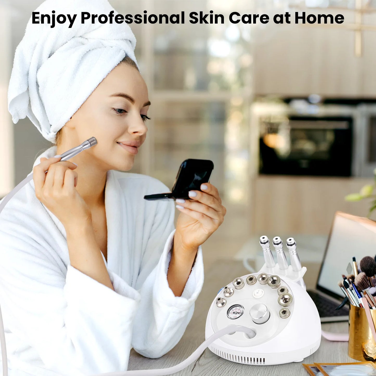 Facial Diamond Microdermabrasion Machine Professional Home Use Beauty Machine Removal Wrinkle Facial Peeling Tools