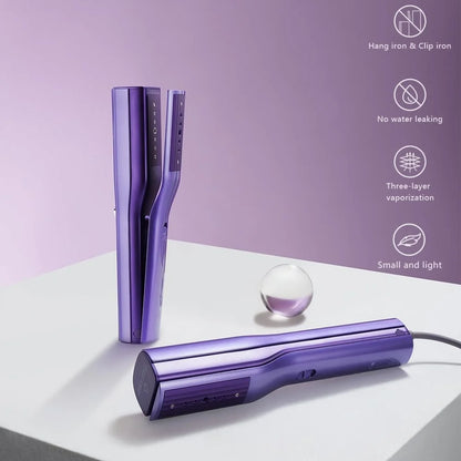 Portable Handheld Travel Steamer 3-In-1 Clip Fabric Iron 0.9Lbs Compact Continuous Steam Home Travel Mini Iron 6Ft Cord No Water