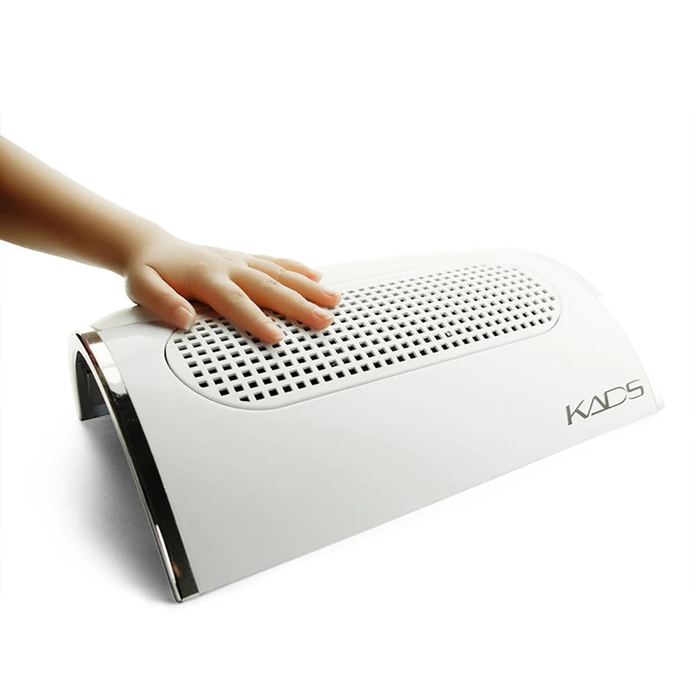 Nail Dust Collector Nail Art Dust Suction Collector Hand Rest Design Strong Nail Dust Vacuum with 2 Dust Collecting Bags