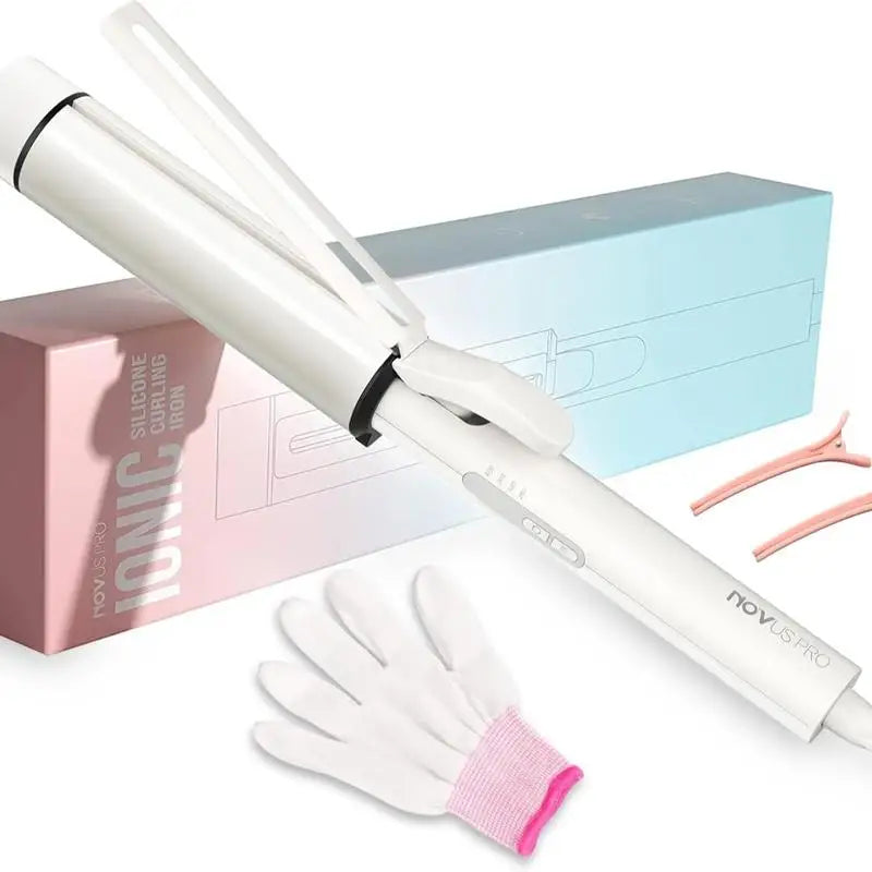 Curling Iron 1 1/2 Inch, Ceramic Tourmaline Curling Wand for Long Hair, 40000000 Negative Ions
