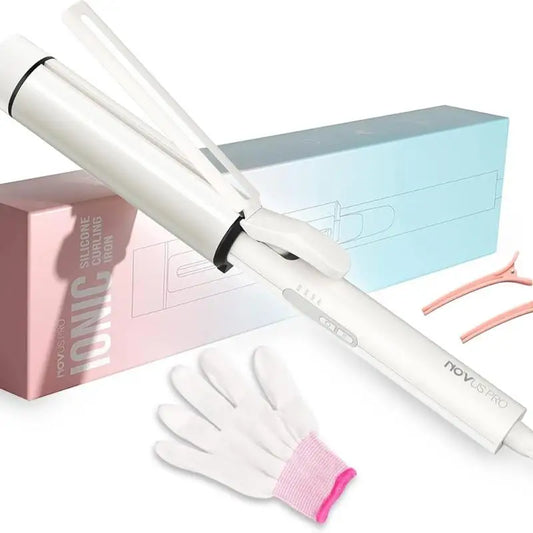 Curling Iron 1 1/2 Inch, Ceramic Tourmaline Curling Wand for Long Hair, 40000000 Negative Ions