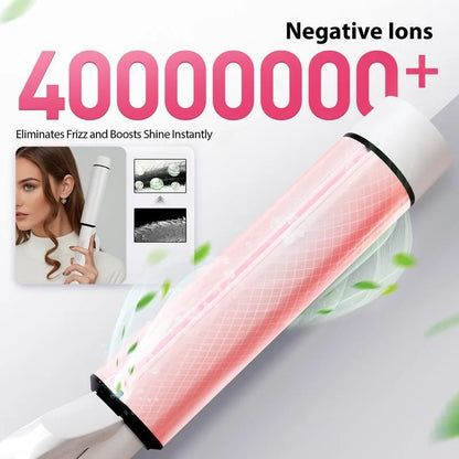 Curling Iron 1 1/2 Inch, Ceramic Tourmaline Curling Wand for Long Hair, 40000000 Negative Ions