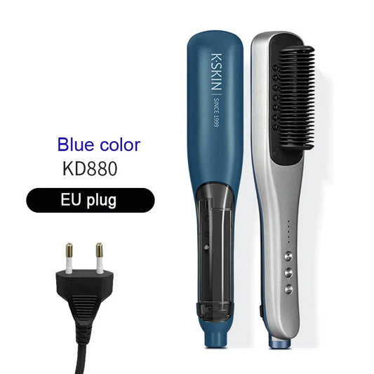 Professional Hair Straightener Steampod Hot Mist Steam Iron with Water Brush Anti-Scald Negative Ion Ceramic Comb Curling Hair