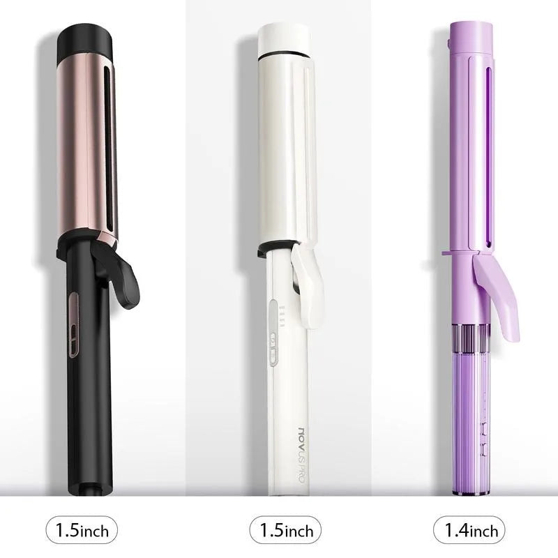 Curling Iron 1 1/2 Inch, Ceramic Tourmaline Curling Wand for Long Hair, 40000000 Negative Ions