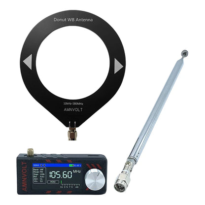Upgraded SI4732 DSP Radio LSB USB AM FM FM/AM Radio Headphone Amplifier Bandwidth/Brightness Adjust 1.9In IPS Screen Mini Radio