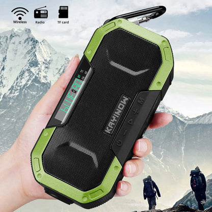Solar Hand Crank Radio 5000Mah Power Bank Emergency Radio Bluetooth-Compatible SOS Alarm Super-Bright Flashlight for Outdoor