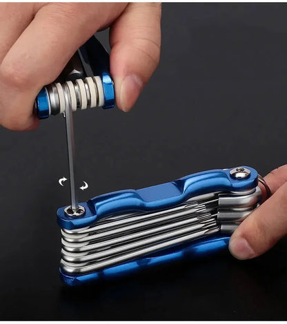Portable Folding Hex Wrench Allen Set Metal Metric System Torx Hexagonal Spanner Screwdriver Hex Key High Quality Hand Tool Tool