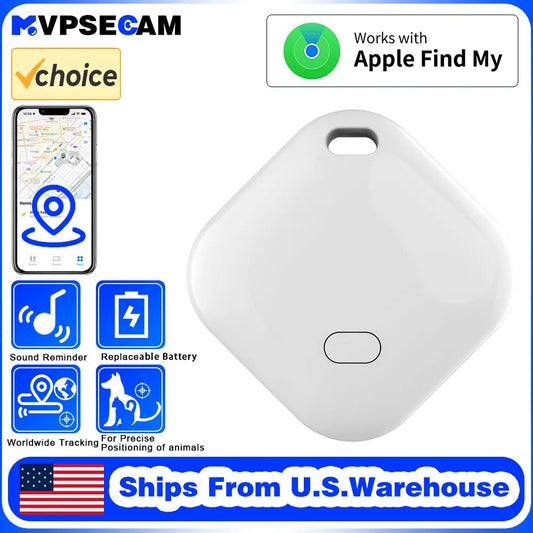 Smart Bluetooth GPS Tracker Work with Apple Find My APP Itag anti Lost Reminder Device MFI Rated Locator Car Key Pet Kids Finder