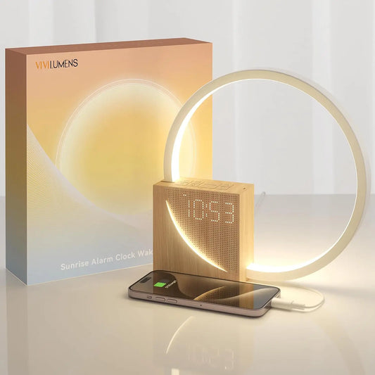 Sunrise Alarm Clock for Heavy Sleepers Adults, Wake-Up Light, Sleep Aid 10 White Noise Sound Machines