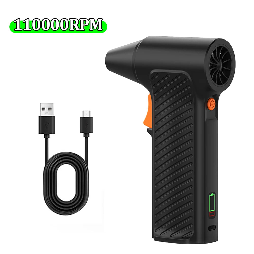 130000RPM Mini Turbo Jet Fan Car Dryer Brushless Motor Handheld Dust Blower Electric Air Snow Blower for Computer Keyboard