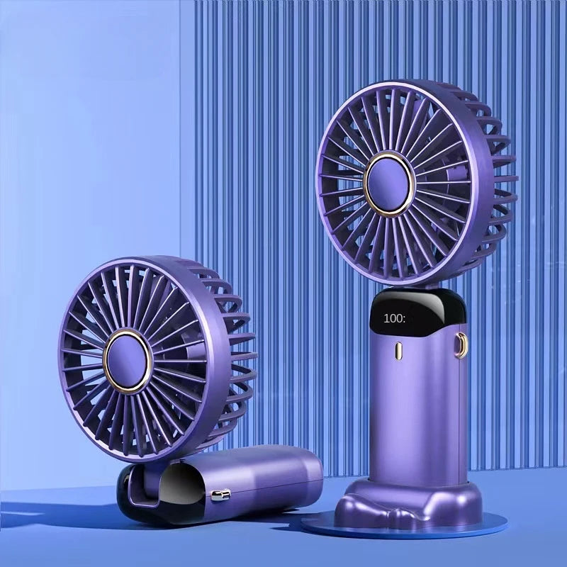 Stay Cool On-The-Go Small Handheld USB Fan - Portable & Charging for Students & Office Desk