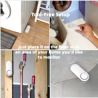 7 Ps Wifi Smart Home Alarm Kit ，Wireless Water Leak/Mold/Climate/Temperatura/Motion Alerts，Door/Window Security Alarm