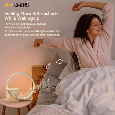 Sunrise Alarm Clock for Heavy Sleepers Adults, Wake-Up Light, Sleep Aid 10 White Noise Sound Machines