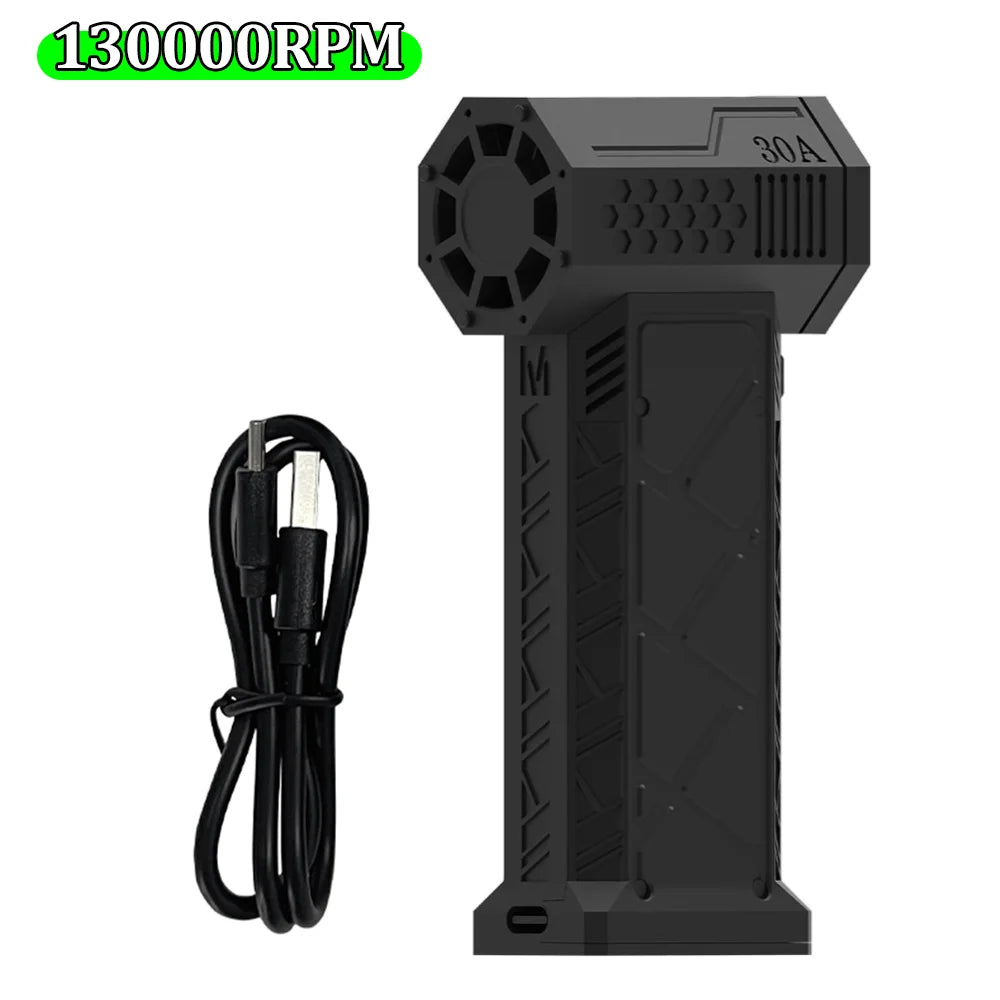 130000RPM Mini Turbo Jet Fan Car Dryer Brushless Motor Handheld Dust Blower Electric Air Snow Blower for Computer Keyboard