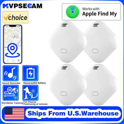 Smart Bluetooth GPS Tracker Work with Apple Find My APP Itag anti Lost Reminder Device MFI Rated Locator Car Key Pet Kids Finder