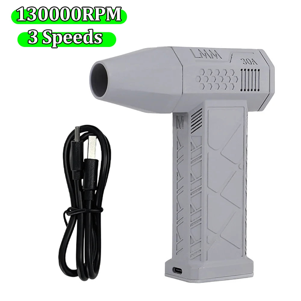130000RPM Mini Turbo Jet Fan Car Dryer Brushless Motor Handheld Dust Blower Electric Air Snow Blower for Computer Keyboard