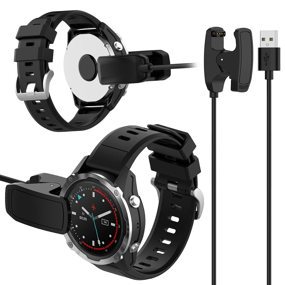 1/2PCS USB Charging Cable Line 1M Charger Dock Station Clip Cradle Smartwatch Charger Cord for Garmin Descent MK3 Mk3I