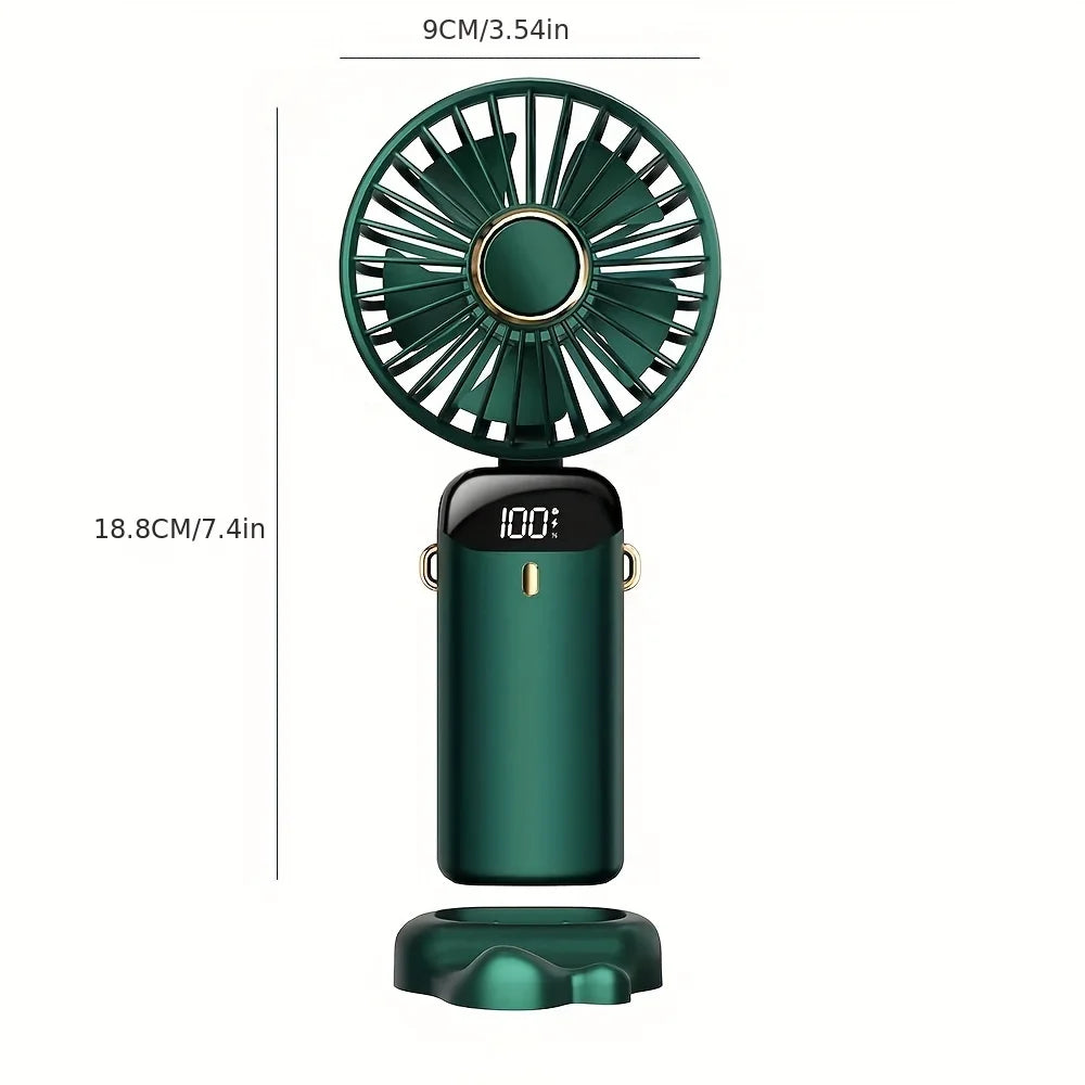 Stay Cool On-The-Go Small Handheld USB Fan - Portable & Charging for Students & Office Desk