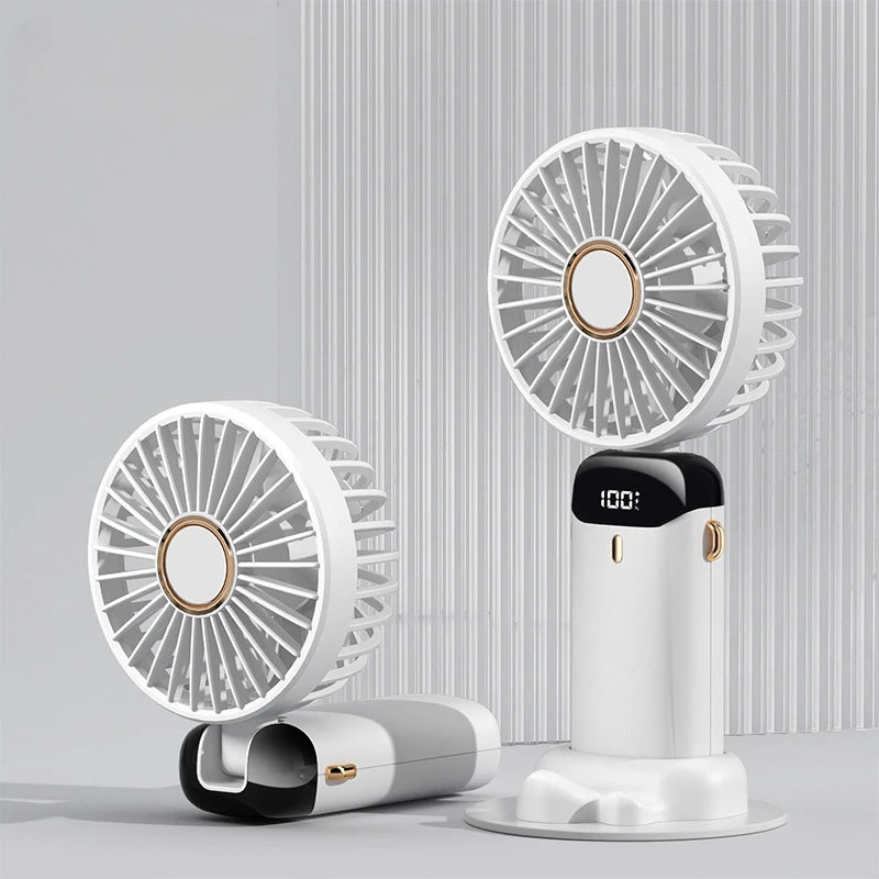 Stay Cool On-The-Go Small Handheld USB Fan - Portable & Charging for Students & Office Desk