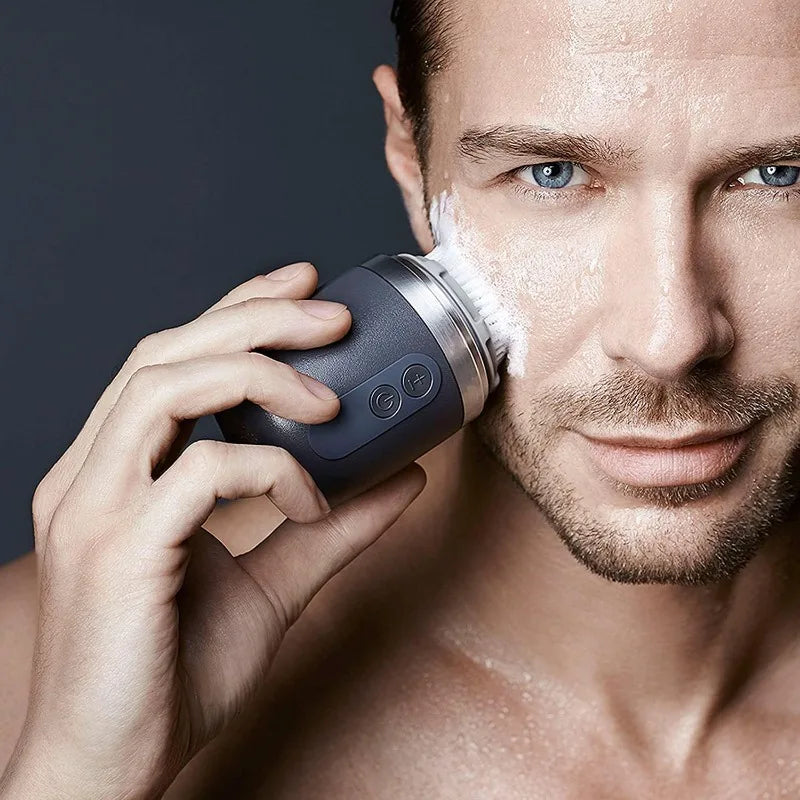 Alpha FIT Men'S Sonic Facial Skin Cleansing Brush System