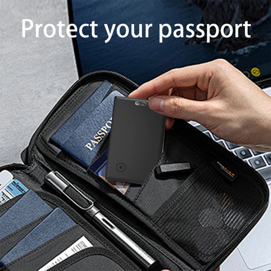 Smart Card Wallet Tracker Card Smart Bluetooth-Compatible Tracking with Key Chain Hole GPS Locator Smart Tag Wallet Phone Finder