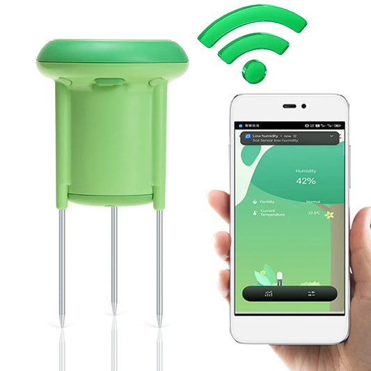 Wireless Soil Tester for Tuya Smart Zigbee IP66 Waterproof Temperature Humidity Meter APP Real Time Monitor for Greenhouse