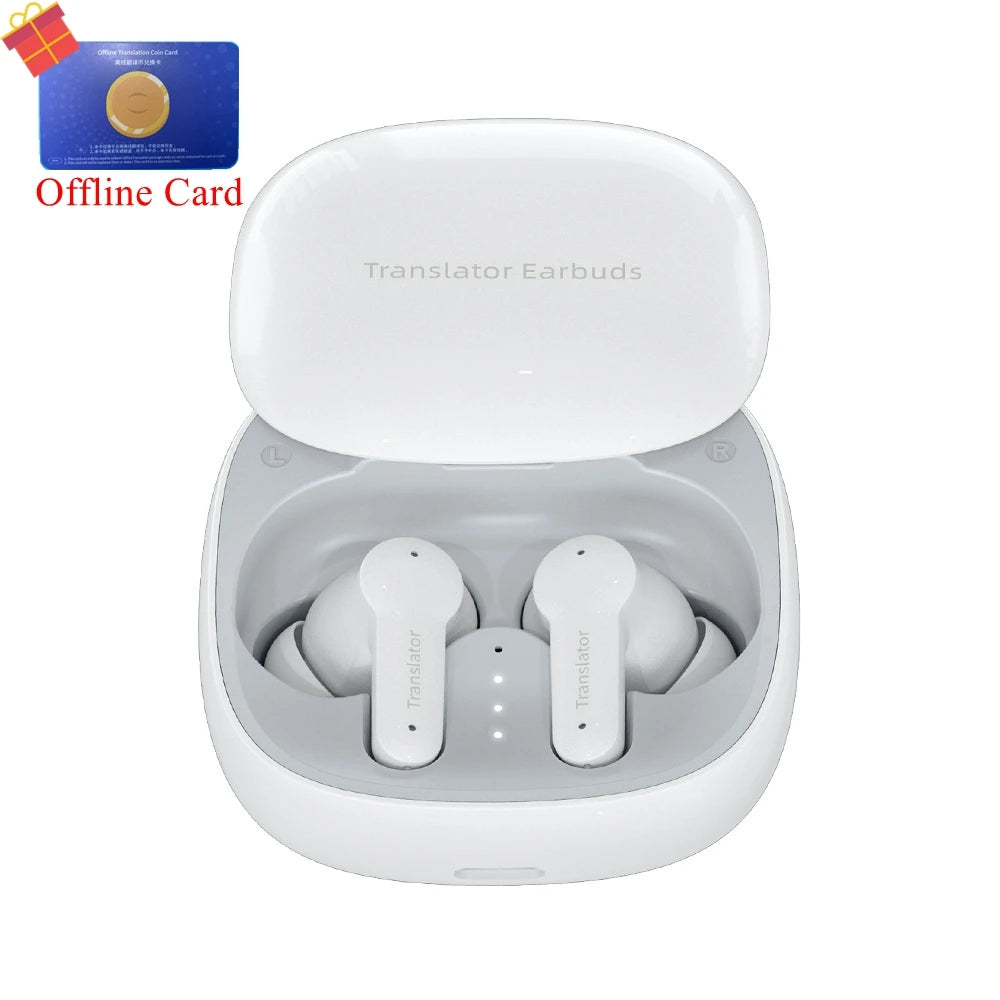 Wooask-M3 Translator Earbuds, Instant Two-Way Voice Translation Earphones, 98% Accuracy ,No WIFI Need, for Travel Business