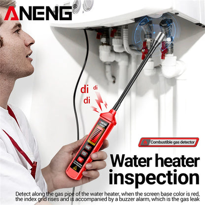 Gas Leak Detector Adjustable Sensitivity Combustible Gas Detector Portable Gas Tester Locating the Source of Methane Natural Gas