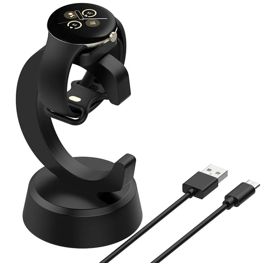 Magnetic Charger Dock Stand with USB Type-C Charging Cable Charge Station Base for Google Pixel Watch 3 41MM 45MM Smartwatch